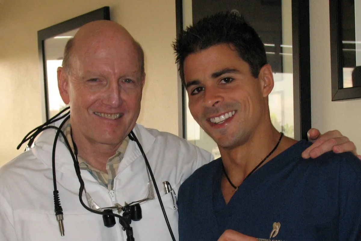 Retired Endodontist Dr. Richard Newman with Dr. Faustino D. Garcia