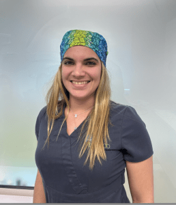 Smiling woman from our staff
